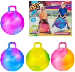 Minge săltăreață cu mâner 45 cm colorată