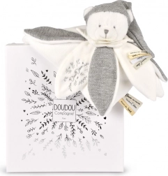 Set cadou Ursuleț de pluș moale cu căciuliță gri