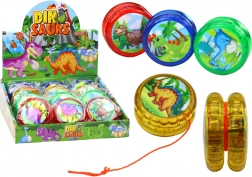 Yo-yo luminos cu motiv dinozauri – 4 culori