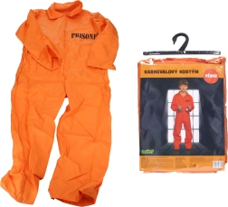 Costum de carnaval pentru copii, deținut M (110–120 cm)