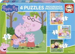 Puzzle PEPPA PIG 4în1 (6–16 piese) EDUCA