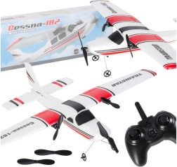 Avion rc cessna 182 trainstar 2,4 ghz – motor dublu și spumă epe ușoară