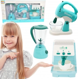 Woopie set de aparate electrocasnice pentru copii 3-în-1 – cafetieră, mixer și blender cu lumini și sunete