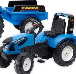 Tractor cu pedale LANDINI cu remorcă pentru copii de la 3 ani