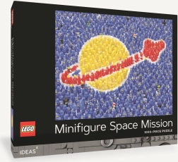 Puzzle LEGO Minifigurină – misiune spațială, 1000 de piese, de la Chronicle Books