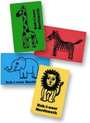 Radieră plastică KOH-I-NOOR Africa, 1 buc. (mix modele)