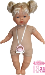 Păpușă Aitana realistă cu corp moale și sunete 33 cm