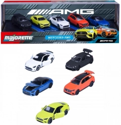 Set cadou Mercedes-AMG cu mașinuțe metalice 1:64, 5 buc