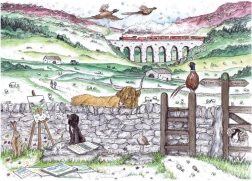 Puzzle Ravensburger Viața în Yorkshire 1000 piese