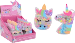Set de mărgele în cutie în formă de unicorn