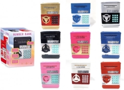 Pușculiță seif cu cod și efecte luminoase și sonore