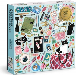 Puzzle pătrate Accesorii pentru pisici 500 de piese