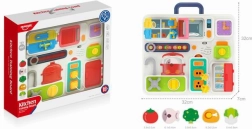 Tablă senzorială în valiză pentru copii