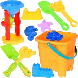 Set de nisip cu găleată, forme și unelte