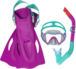 Bestway Hydro Swim Firefish set de snorkeling pentru copii cu mască, snorkel și labe, albastru (7+) – Roz