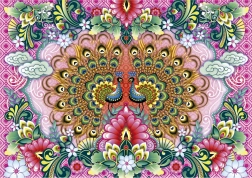 Puzzle păuni indieni 1500 piese