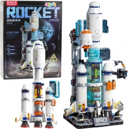 set de construit rachetă spațială și stație cosmică, 815 piese