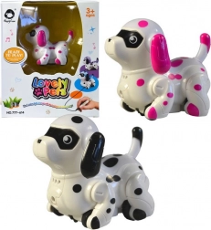 Cățelul care se deplasează pe o linie desenată