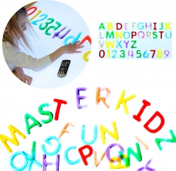 Masterkidz set de litere și cifre Montessori pentru mese luminoase (36 piese)