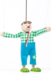 Marionetă din lemn băiețelul Jeníček – marionetă 12 cm