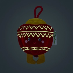 Decorațiune plușată de Crăciun – elfița roz Bibbi