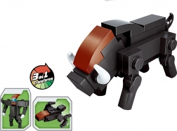 Set de construcție QMAN 3 în 1 – mistreț (27 piese)