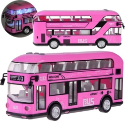 Autobuz roz cu etaj sunet deschidere uși ZA4748