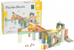 Pistă cu bile din lemn cu clopoței Classic World