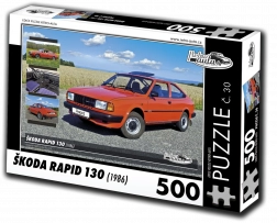 Puzzle RETRO-AUTA Škoda Rapid 130 (1986) – 500 piese