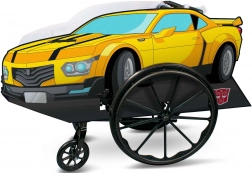 Costum de carnaval vehicul TRANSFORMERS Bumblebee pentru scaun rulant
