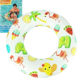 colac de înot gonflabil BESTWAY cu motiv flamingo 61 cm