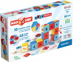 Geomag Magicube Words set educațional magnetic 55 piese