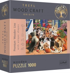 Puzzle din lemn TREFL Wood Craft Origin Prietenie Canină 1000 de piese