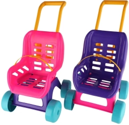 Teddies cărucior pentru păpuși Buggy Sport roz‑mov
