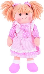 Păpușă textilă ANNA 34 cm