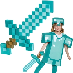 Minecraft sabie de diamant 51 cm – accesorii de carnaval și cosplay pentru copii