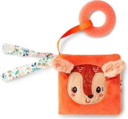 Lilliputiens mini cărticică cu pagini foșnitoare și ineluș de dentiție, căprioara Stella, 6m+