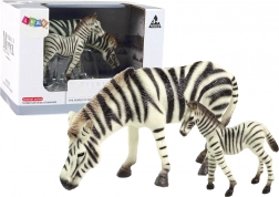 Set de 2 figurine de zebre cu pui de zebră Animale