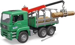 Bruder MAN camion cu remorcă pentru transportul lemnului