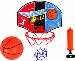 Mini set de baschet cu panou, inel, minge și pompă