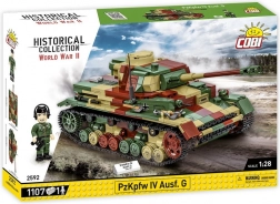 Set de construcție WWII Panzerkampfwagen IV Ausf. G din 1107 piese