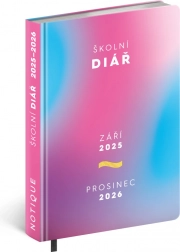Agenda școlară roz Septembrie 2025 – Decembrie 2026