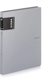 Biblioraft cu inele A4 PASTELINI gri