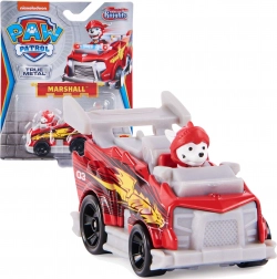 Paw Patrol Rescue Knights mașina lui Marshall cu figurină 8 cm