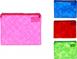 mapă pentru documente cu fermoar, cu model floral 16 × 20,5 cm