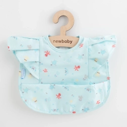 Bavetă luxoasă pentru fete cu volănașe NEW BABY