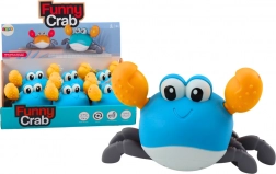 Jucărie de baie cu cheiță – crab care înoată și merge, albastru