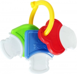 Zornăitoare și inel gingival în formă de chei pentru bebeluși