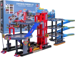 mega parcare pe mai multe niveluri cu mașinuțe