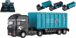 Camion de jucărie din plastic 26 cm cu motor inerțial – container sau transportor